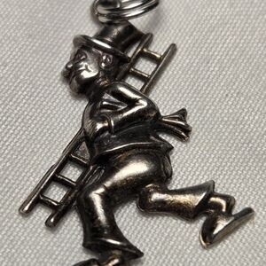 Vintage Silver Chimney Sweeper Charm Pendant